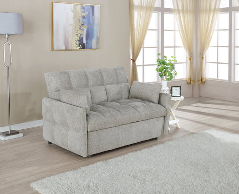 Coaster Cotswold Tufted Cushion Sleeper Sofa Bed Beige Model 508307