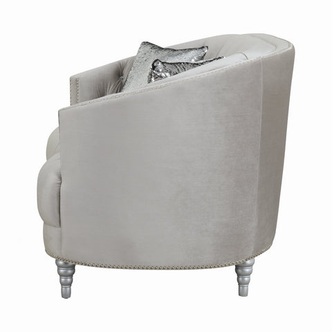Coaster Avonlea Sloped Arm Tufted Sofa Grey Model 508461
