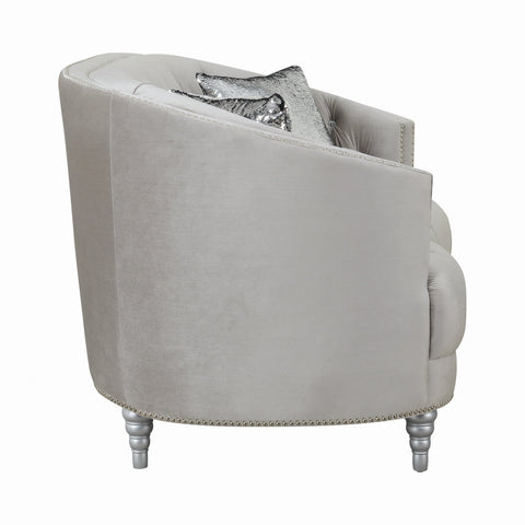 Coaster Avonlea Sloped Arm Tufted Sofa Grey Model 508461