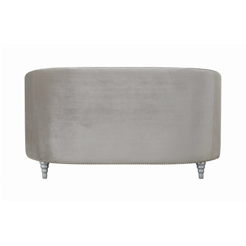 Coaster Avonlea Sloped Arm Tufted Loveseat Grey Model 508462