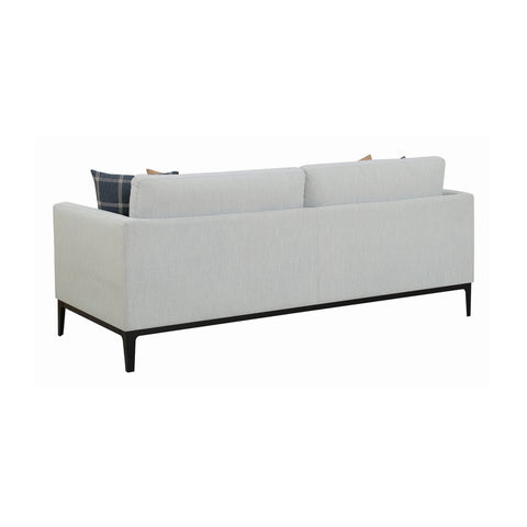Coaster Apperson Cushioned Back Sofa Light Grey Model 508681