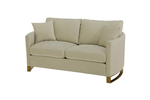 Coaster Corliss Upholstered Arched Arms Loveseat Beige Model 508822