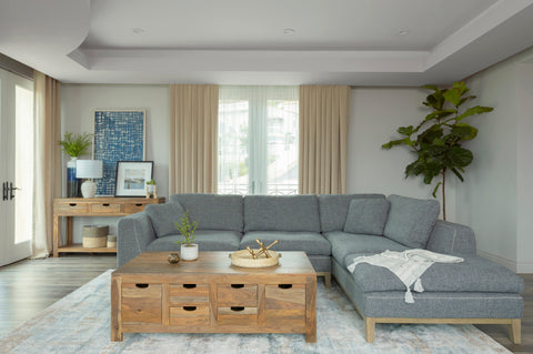 Coaster Persia 2-piece Modular Sectional Grey Model 508857