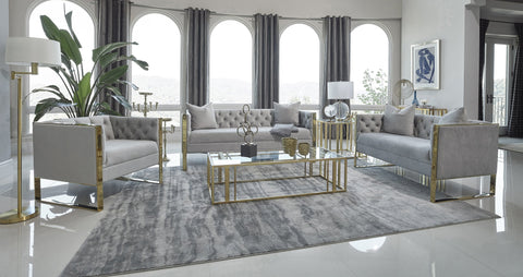 Coaster Eastbrook Tufted Back Sofa Grey Model 509111