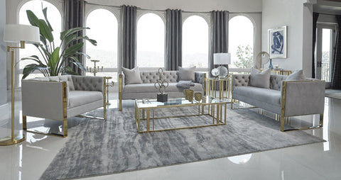 Coaster Eastbrook Tufted Back Sofa Grey Model 509111