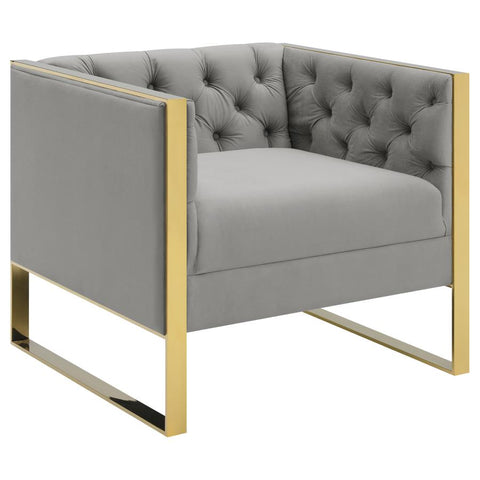 Coaster Eastbrook Tufted Back Chair Grey Model 509113