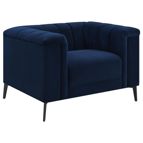 Coaster Chalet Tuxedo Arm Chair Blue Model 509213