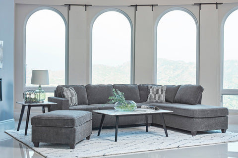 Coaster Mccord 2-piece Cushion Back Sectional Dark Grey Model 509347