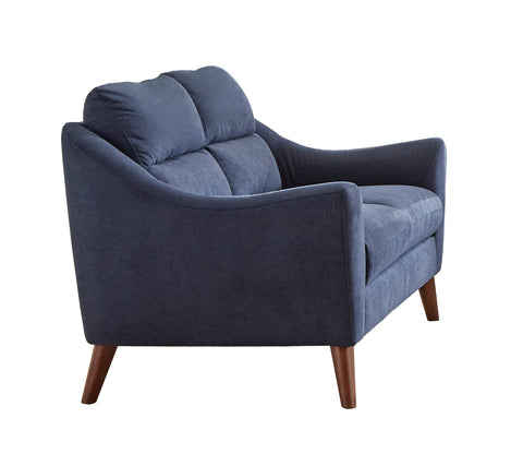 Coaster Gano Sloped Arm Upholstered Loveseat Navy Blue Model 509515