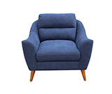Coaster Gano Sloped Arm Upholstered Chair Navy Blue Model 509516