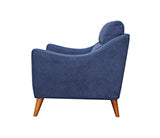Coaster Gano Sloped Arm Upholstered Chair Navy Blue Model 509516