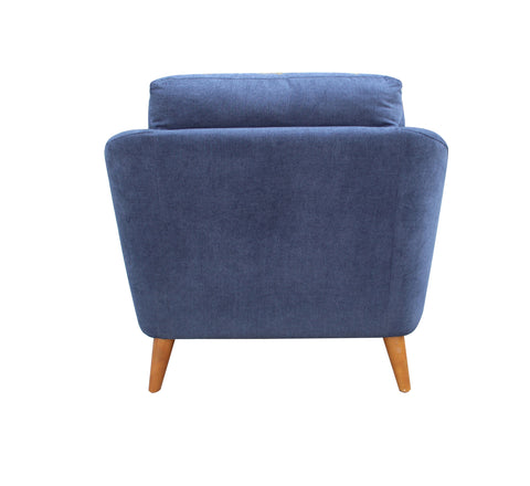 Coaster Gano Sloped Arm Upholstered Chair Navy Blue Model 509516