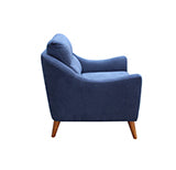 Coaster Gano Sloped Arm Upholstered Chair Navy Blue Model 509516