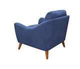 Coaster Gano Sloped Arm Upholstered Chair Navy Blue Model 509516