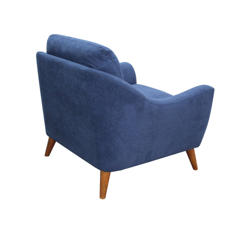 Coaster Gano Sloped Arm Upholstered Chair Navy Blue Model 509516