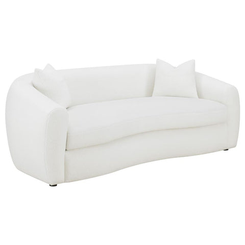 Coaster Isabella Upholstered Tight Back Sofa White Model 509871