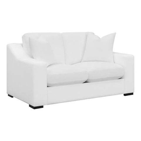 Coaster Ashlyn Upholstered Sloped Arms Loveseat White Model 509892