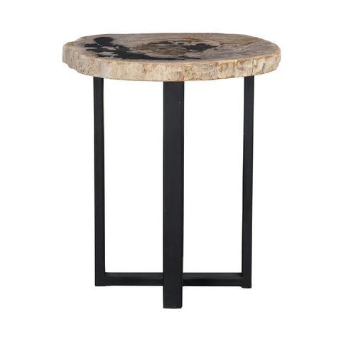 Classic Home Merlin Accent Table  Black & White Model 51000006