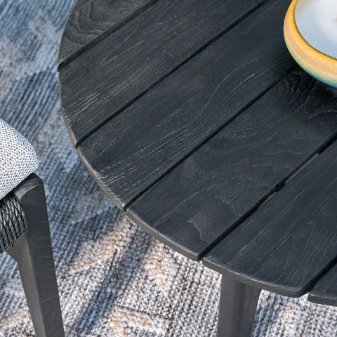 Classic Home Dawn 31.5" Outdoor Round Coffee Black Model 51005866