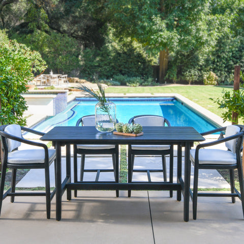 Classic Home Dawn 67" Outdoor Counter Table Black Model 51005870