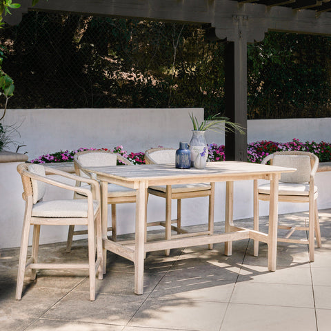 Classic Home Dawn 67" Outdoor Counter Table Gray Model 51005871