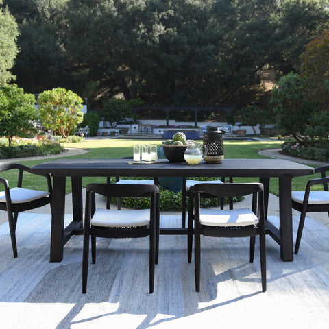 Classic Home Agnes 94" Outdoor Dining Table Black Model 51005876