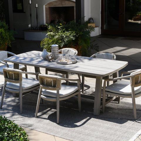 Classic Home Agnes 94" Outdoor Dining Table Gray Model 51005877