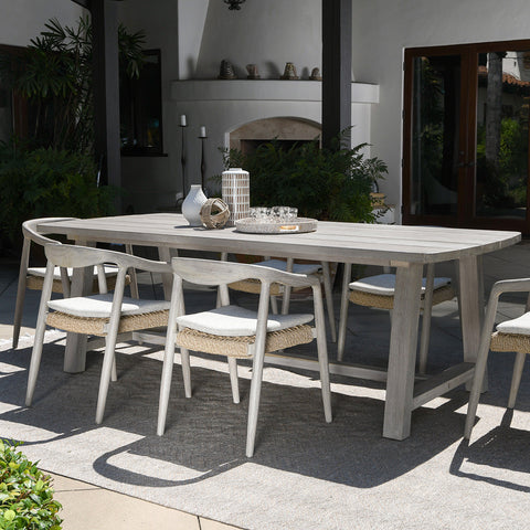 Classic Home Agnes 94" Outdoor Dining Table Gray Model 51005877