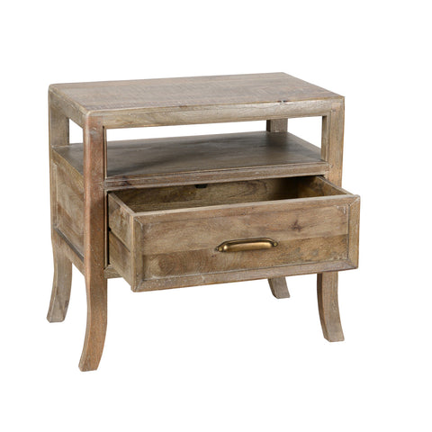 Classic Home Francesca 1Dwr Nightstand Vintage Taupe Model 51010898
