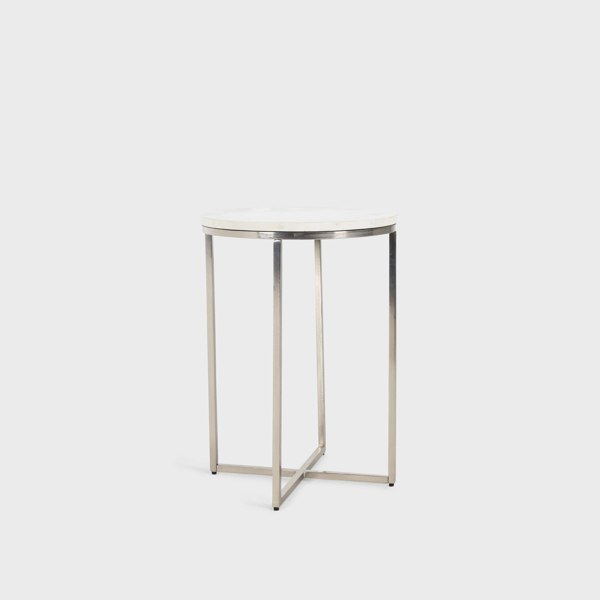 Classic Home Ramos 16" Round Accent Table White Model 51011651