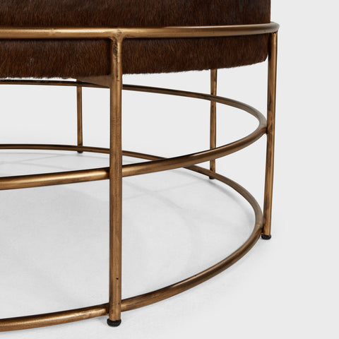 Classic Home Rand 36" Coffee Table Brown With Gold Base Model 51011658