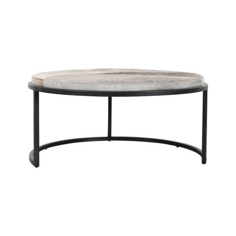 Classic Home Hayword Nesting Coffee Tables Set Of 2 Gray Hide Model 51011686