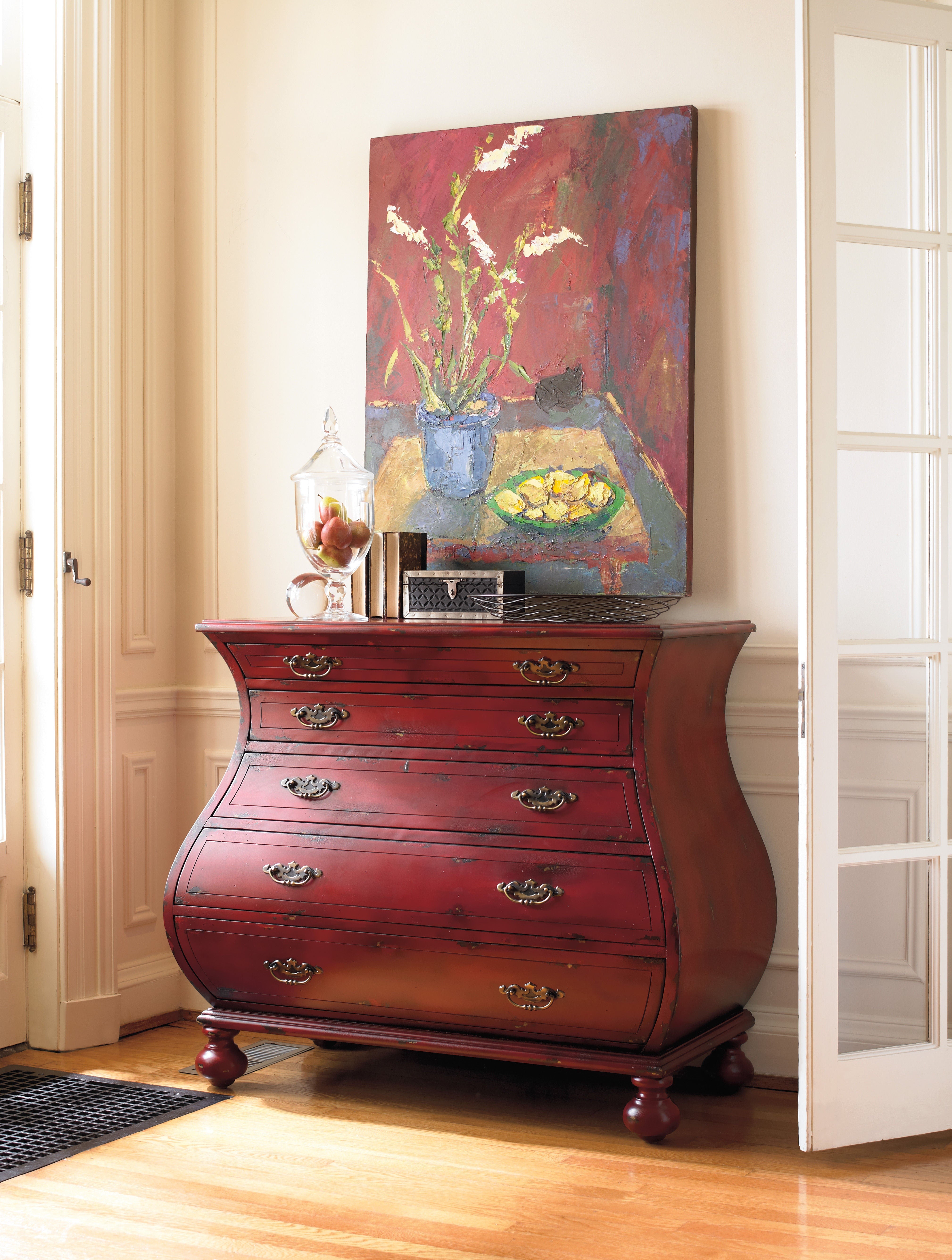 Hooker Furniture Living Room Red Bombe Chest