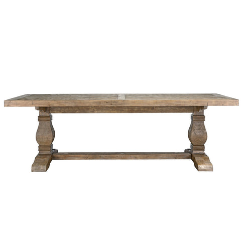 Classic Home Caleb Dining Table Distressed Brown Model 51030182