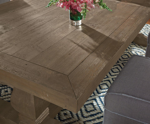 Classic Home Caleb Dining Table Distressed Brown Model 51030182
