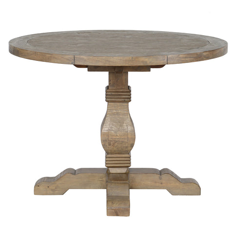 Classic Home Caleb Round Dining Table Distressed Brown Model 51030595