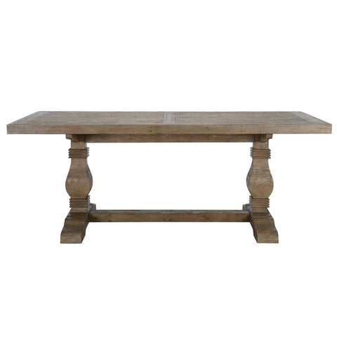 Classic Home Caleb Dining Table Distressed Brown Model 51030613