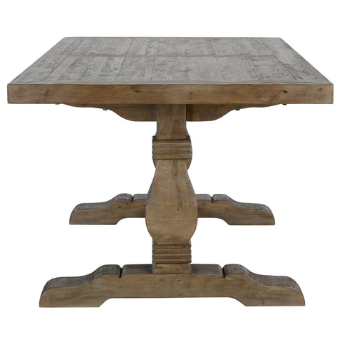 Classic Home Caleb Dining Table Distressed Brown Model 51030613
