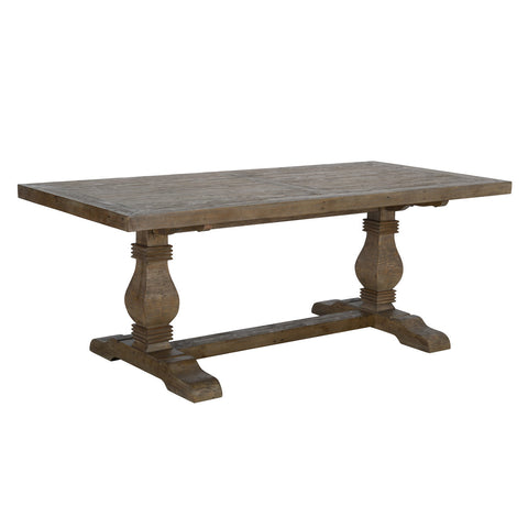 Classic Home Caleb Dining Table Distressed Brown Model 51030613