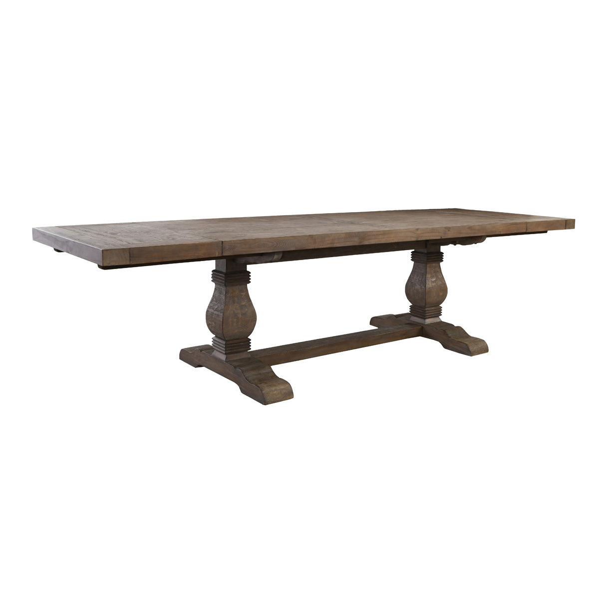Classic Home Caleb 114" Ext Dining Table Distressed Brown Model 51030896