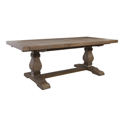 Classic Home Caleb 114" Ext Dining Table Distressed Brown Model 51030896