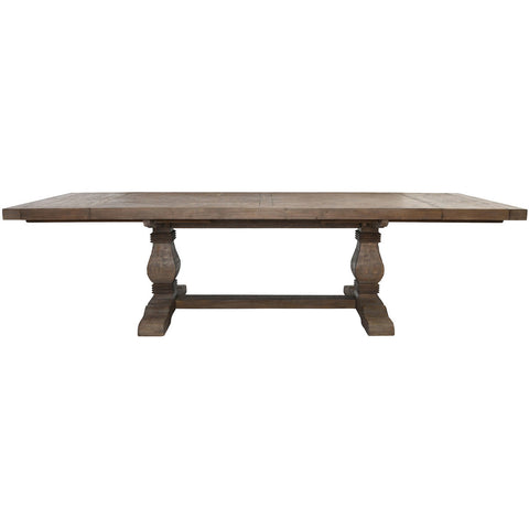Classic Home Caleb 114" Ext Dining Table Distressed Brown Model 51030896
