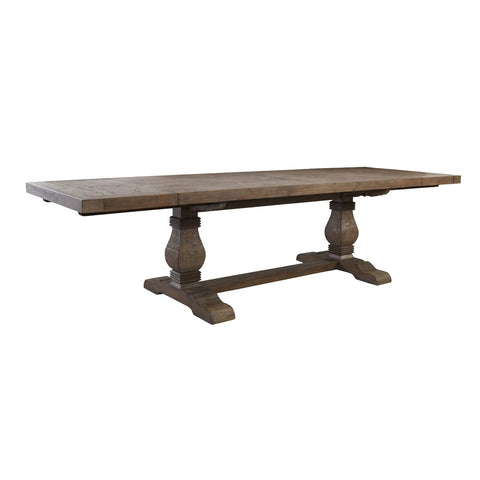Classic Home Caleb 114" Ext Dining Table Distressed Brown Model 51030896