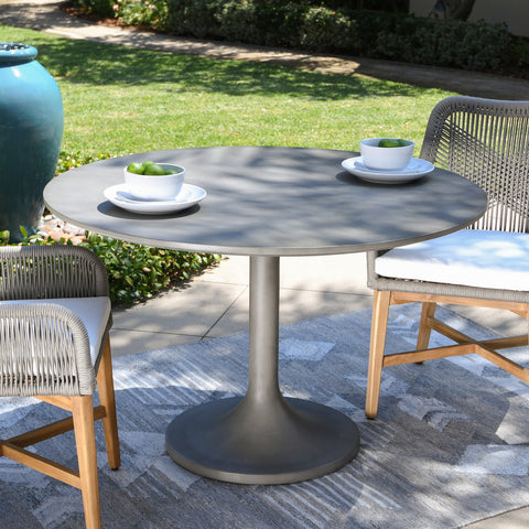 Classic Home Tulip 47" Outdoor Concrete Dining Table Model 51031161