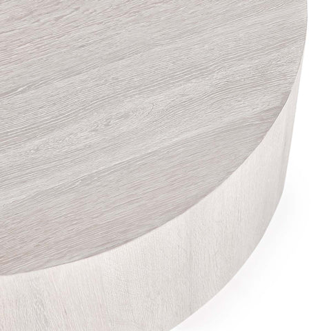 Classic Home Layne 42" Round Coffee Table White Wash Model 51031411