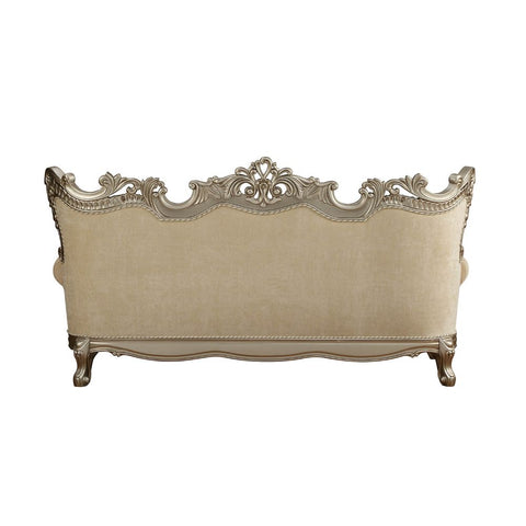 ACME Ranita Fabric & Champagne Finish Ranita Sofa Model 51040