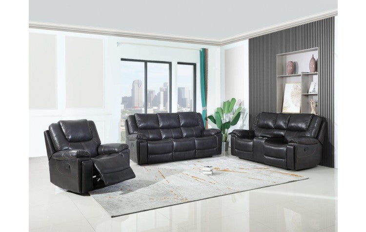 Caviani Top Grain Leather Sofa Set Model:  5108-BROWN