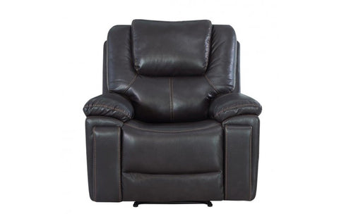 5108 Brown Leather-Aire Manual Reclining ChairModel:  5108-BROWN-CH