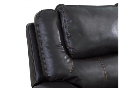 2 Pc Caviani Top Grain Leather Sofa Set Model:  5108-BROWN-2PC