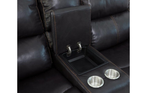 5108 Brown Leather-Aire Manual Reclining SofaModel:  5108-BROWN-S